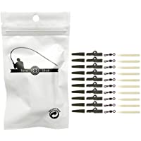 NEWSHOT 40 piezas de pesca de cambio rápido Swivels Rig Tube &amp- Anti Enredo Mangas cola Cauchos Seguridad Plomo Clips Set
